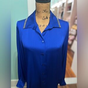 Elegant Blue Women's Top